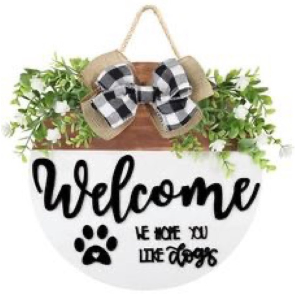 Door Hanger-New In Box “we hope you like dogs”